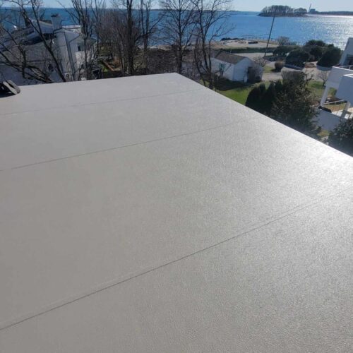 New flat roof on a commercial property