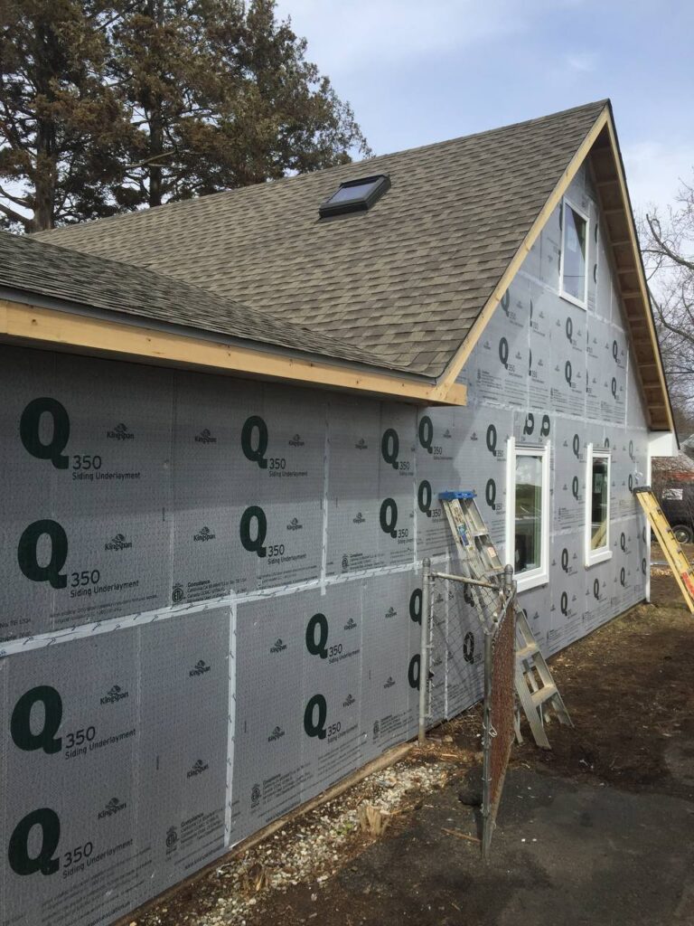 New roof and siding on a New Jersey home