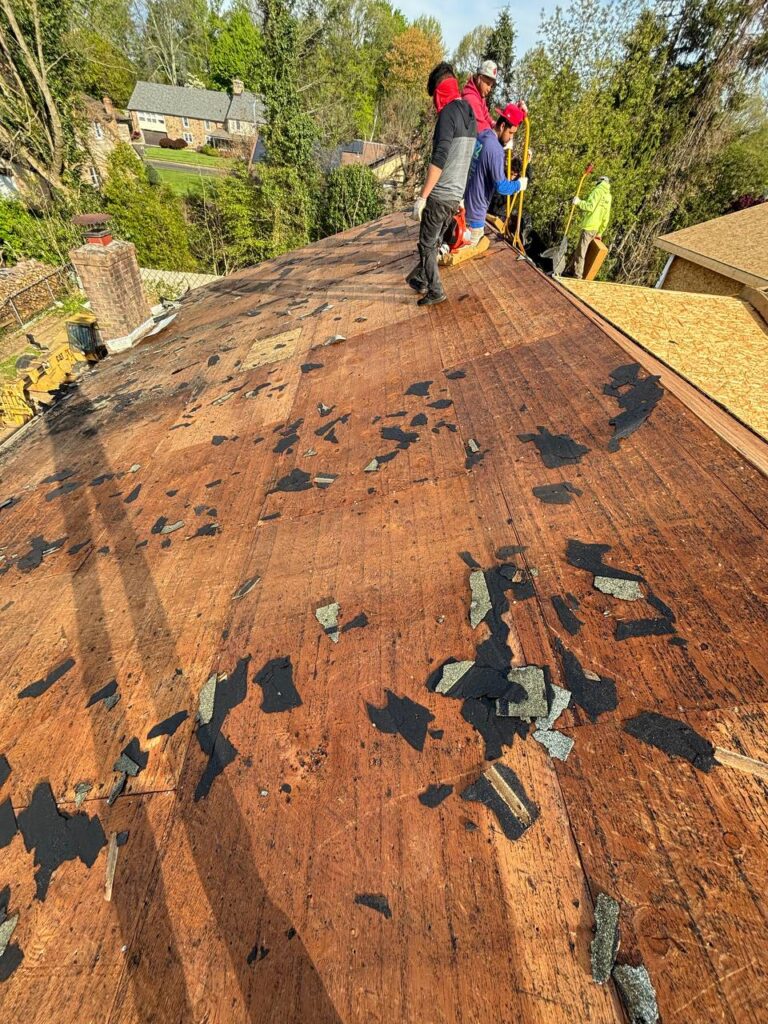 Condition of the roof prior to repair work