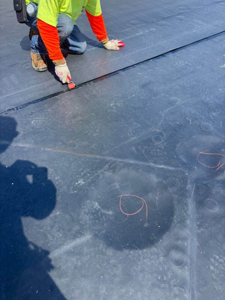 epdm roof instalation