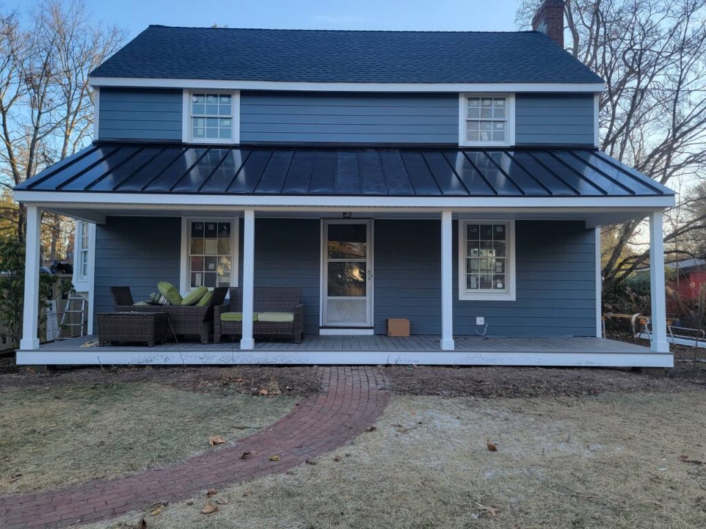 house with metal roof