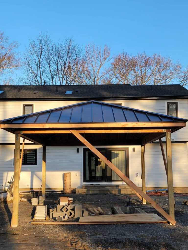 metal roof standing seam panels