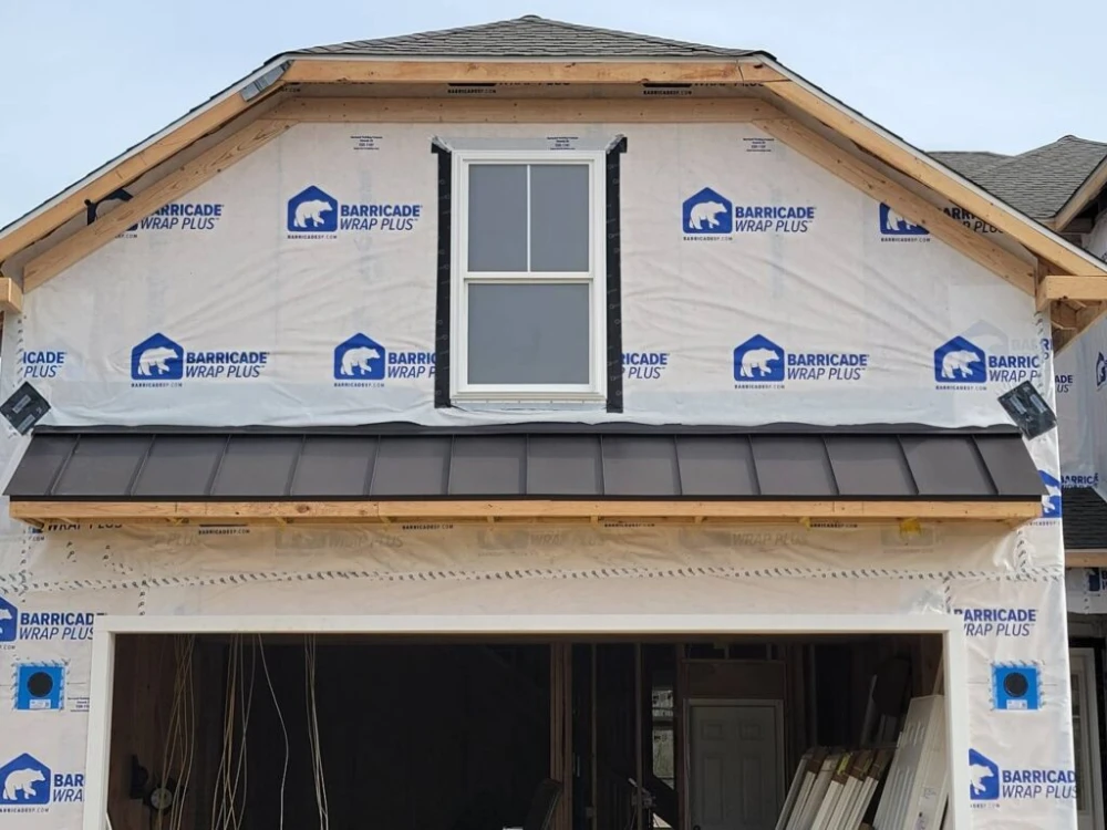 Metal Roof Canopy Installation