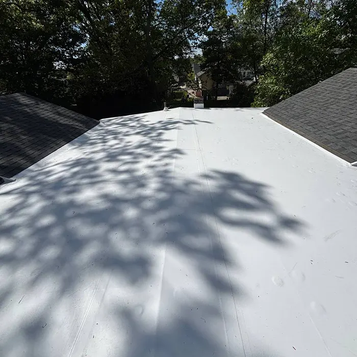 Flat roof repair complete