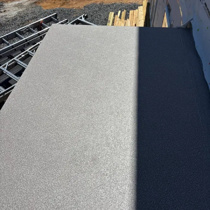 Installing the waterproof vinyl