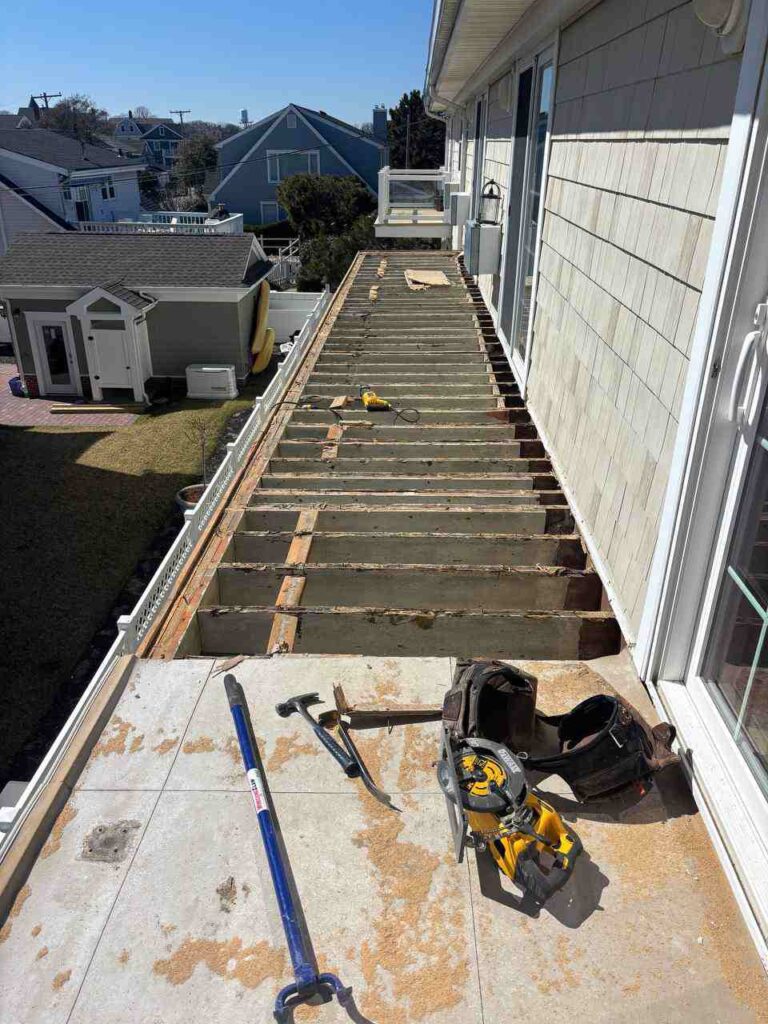 Old balcony deck Asbury Park NJ
