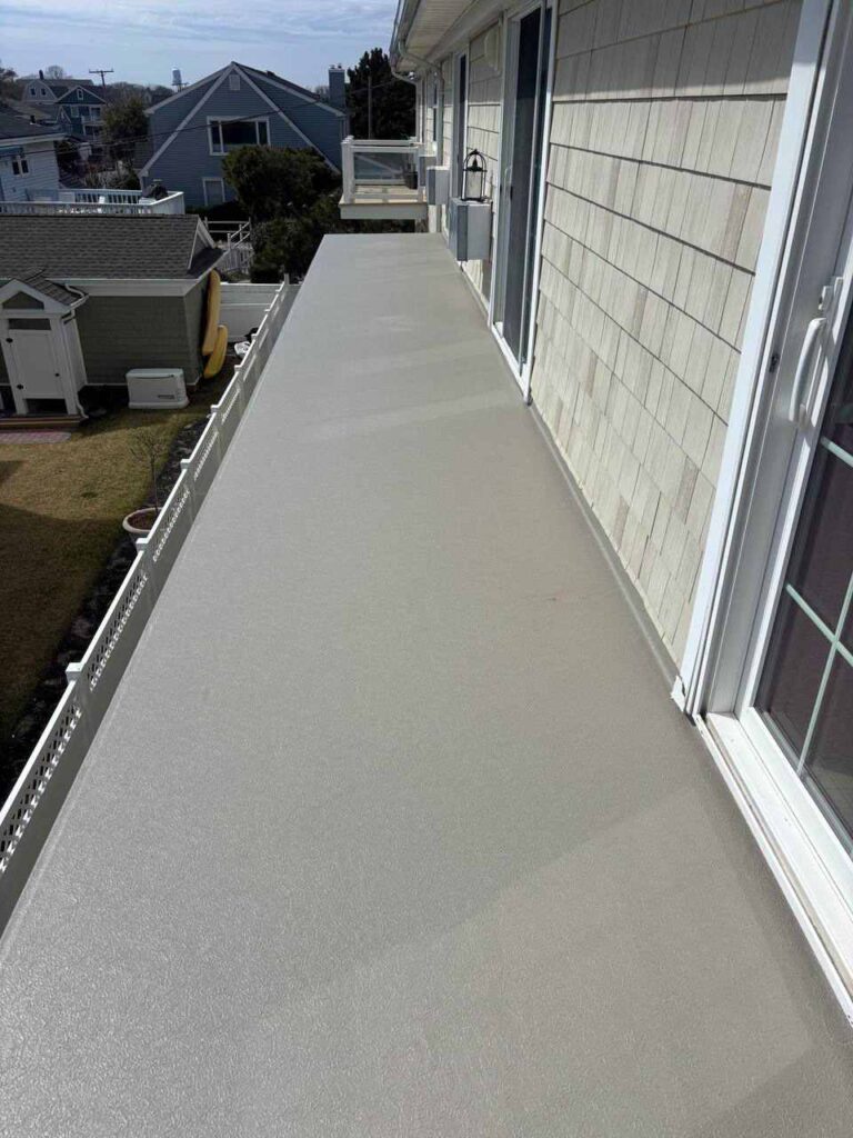 Railing reinstall balcony