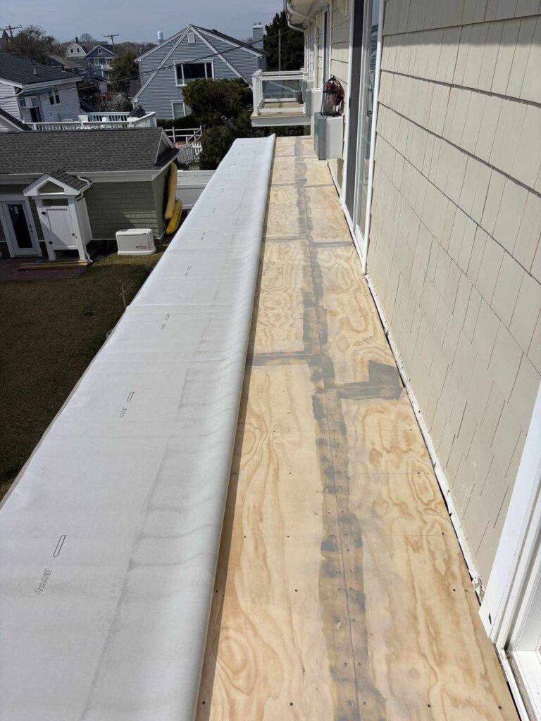 Waterproof deck installation
