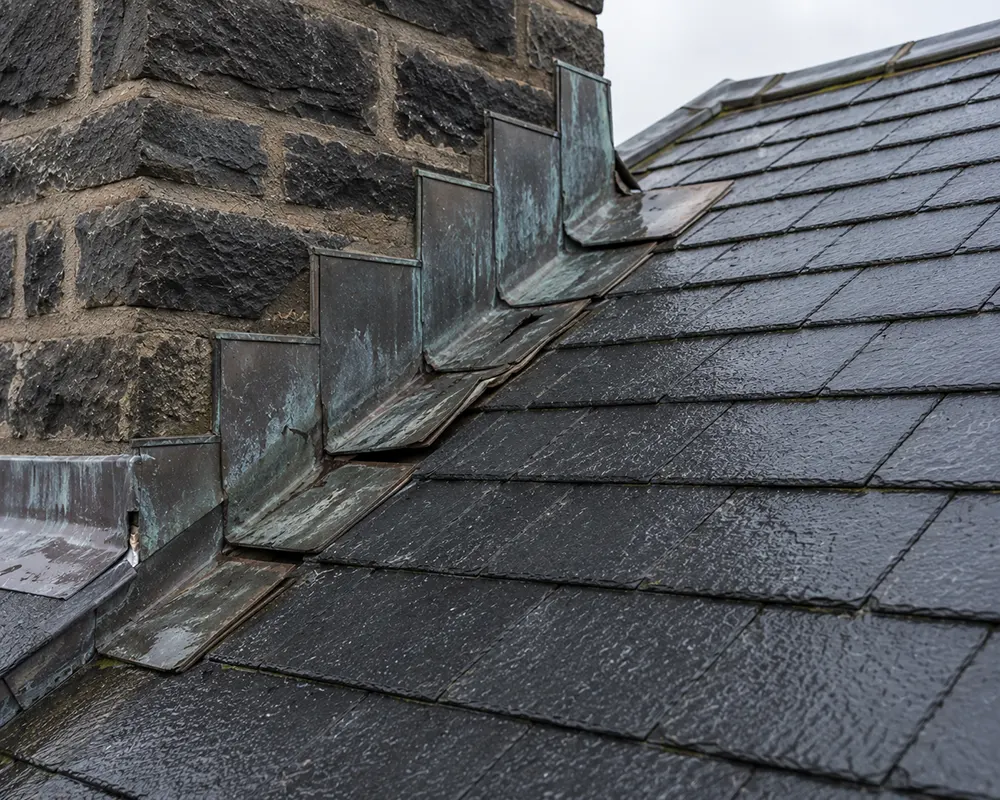 Slate Roof Flashing Failure