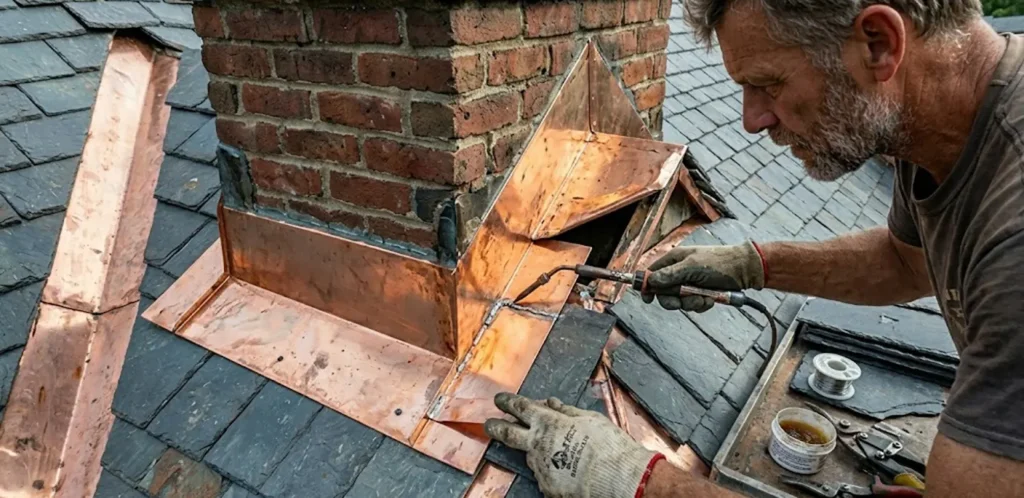 Copper Flashing Repair
