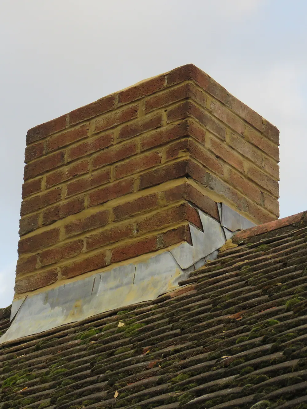 Repaired chimney
