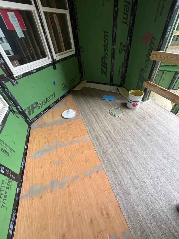 Balcony subfloor