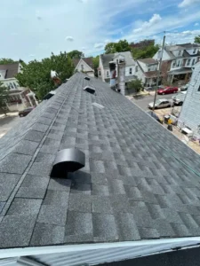 Completed shingle roof