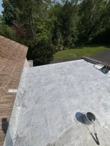 Finished silver roof coating