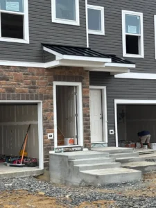Sealing canopy to siding transition