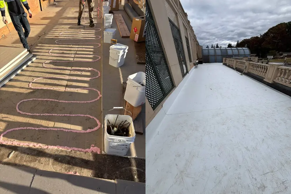 tpo roof seam welding flat membrane
