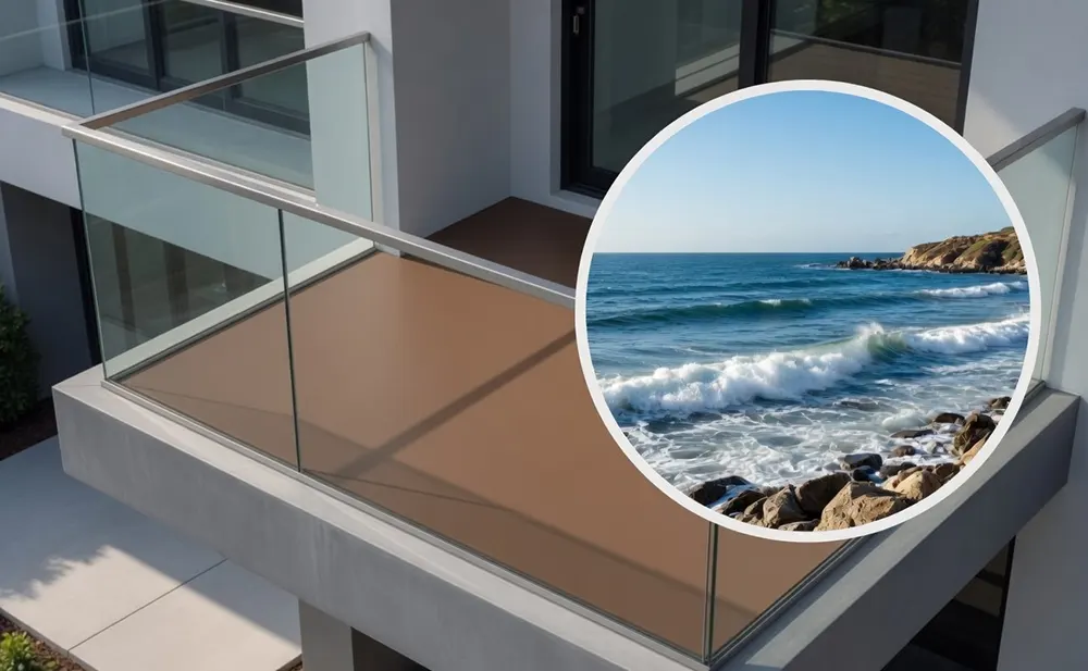 Waterproof vinyl decking resists damage from salt air