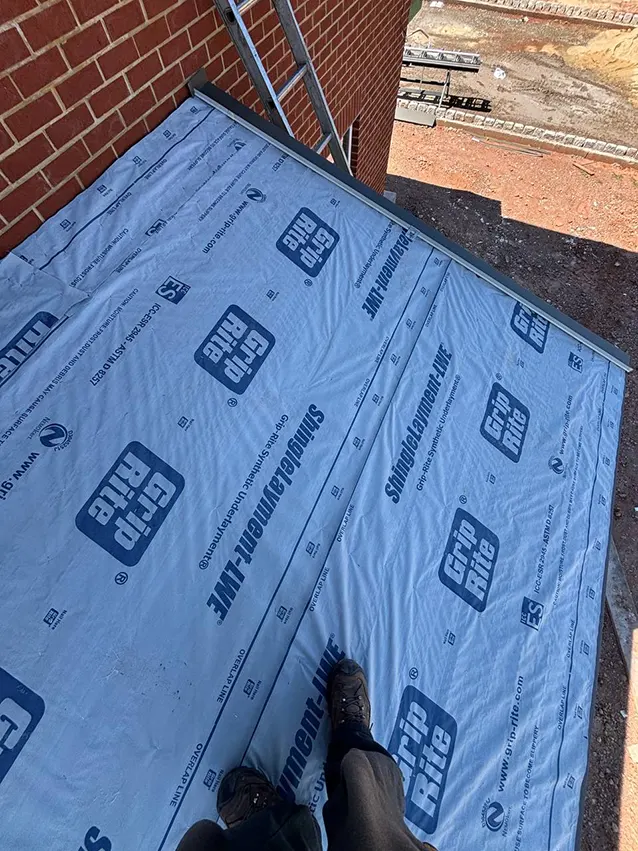 Metal awning installation Monroe Township
