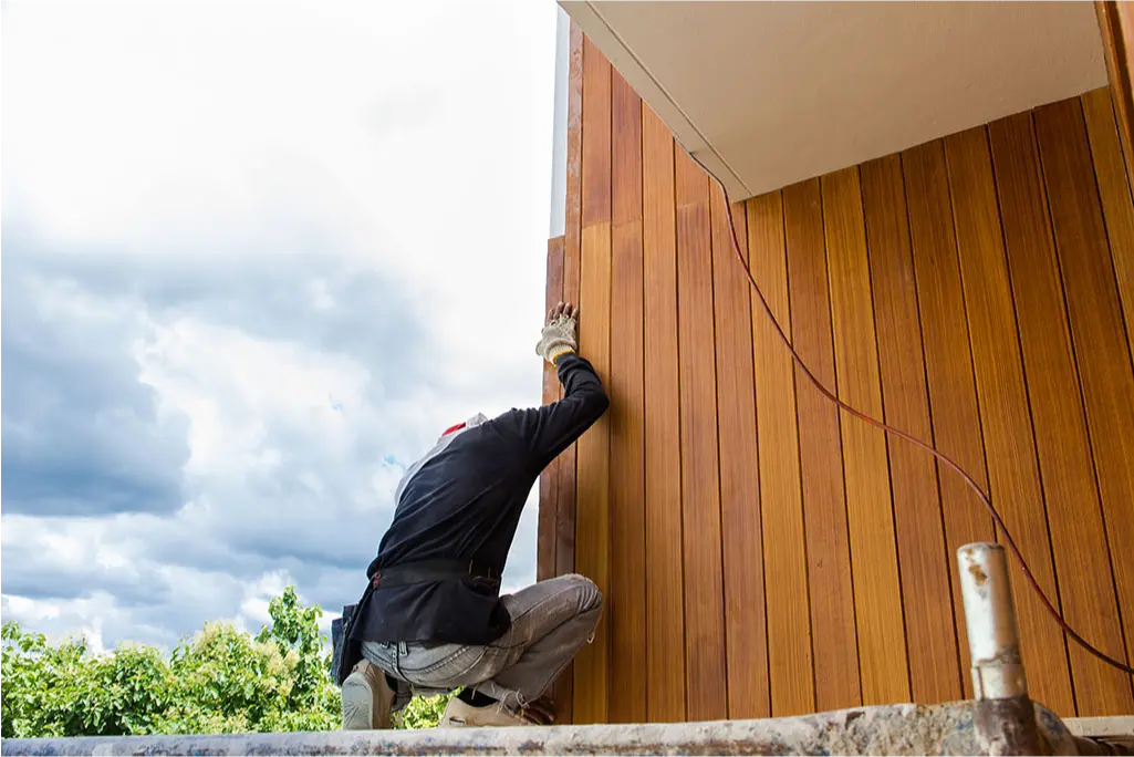 Graphic showcasing siding installation services