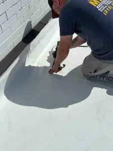 Completed TPO roof in Plainfield
