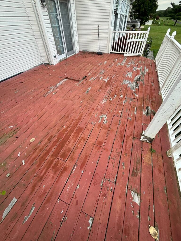 wood deck damage