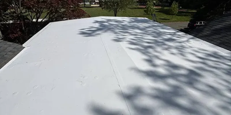 Flat roof leak repair