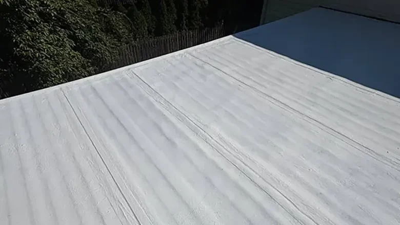 Flat Roof Repair with Silicone Coating