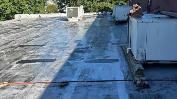 Commercial flat roof restoration