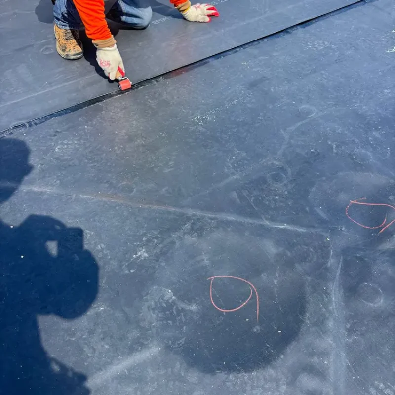 Restored EPDM flat roof