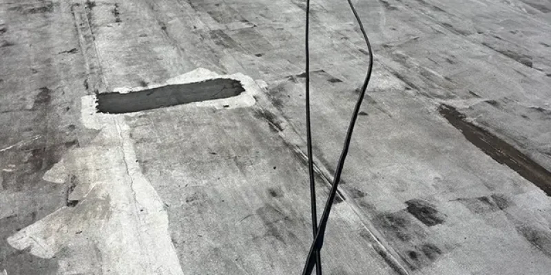 Torch down roof repair