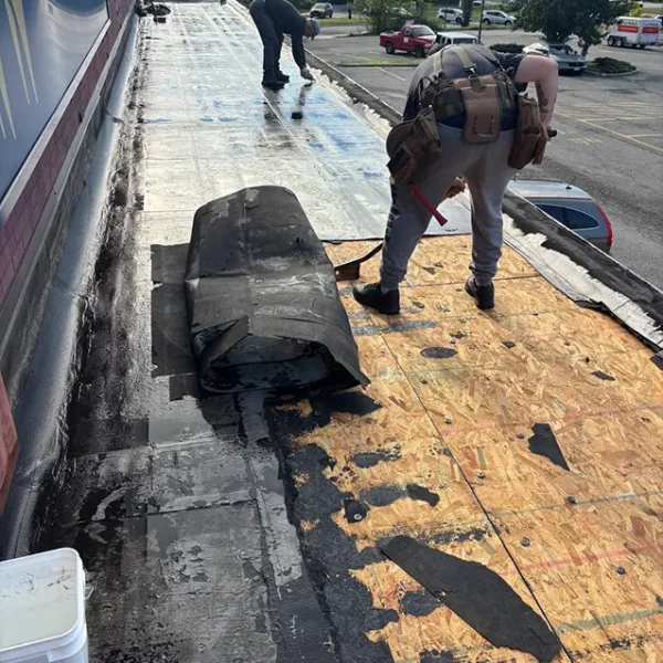 Roof drain preparation