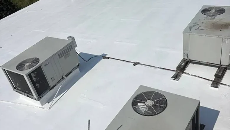 Roof repairs around HVAC units